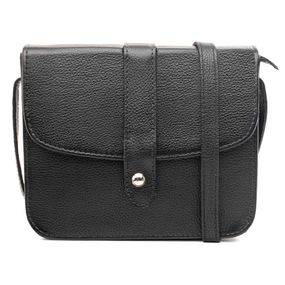 Bolsa Transversal Feminina de Couro Gávea Pequena Preta