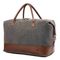 Bolsa de Viagem Média em Couro com Lona Bagaggio Paraty Cinza – foto 2