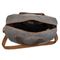 Bolsa de Viagem Média em Couro com Lona Bagaggio Paraty Cinza – foto 3