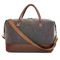 Bolsa de Viagem Média em Couro com Lona Bagaggio Paraty Cinza – foto 4