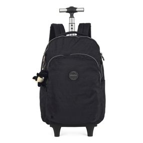 Mochila Escolar Feminina com Rodinha Pop Color 22J Preta