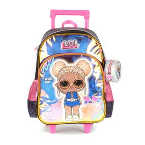 Mochilete Escolar Feminina Premium LOL Surprise Roxa