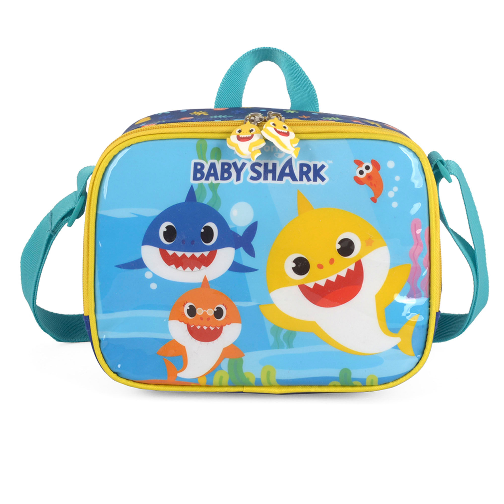 Lancheira Baby Shark Infantil Pré Escolar 22K LX Azul