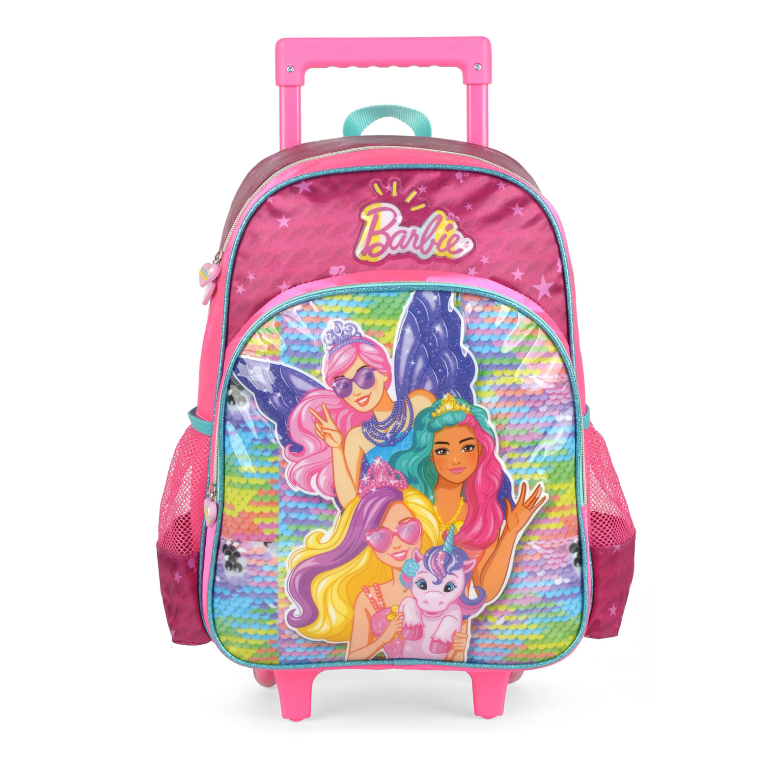 Mochilete Escolar Feminina Premium Barbie Verde