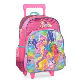 Mochilete Escolar Feminina Premium Barbie Verde – foto 2