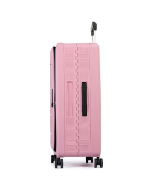 Mala Média 23 kg Polipropileno 8 Rodas Dobrável  Slim Rosa – foto 6