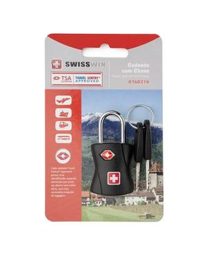 Cadeado para Mala TSA com Chave SwissOne Preto – foto 3