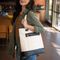 Bolsa de Ombro Feminina Executiva Bicolor Off White – foto 11