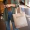 Bolsa de Ombro Feminina Executiva para Notebook Bicolor Bege – foto 8