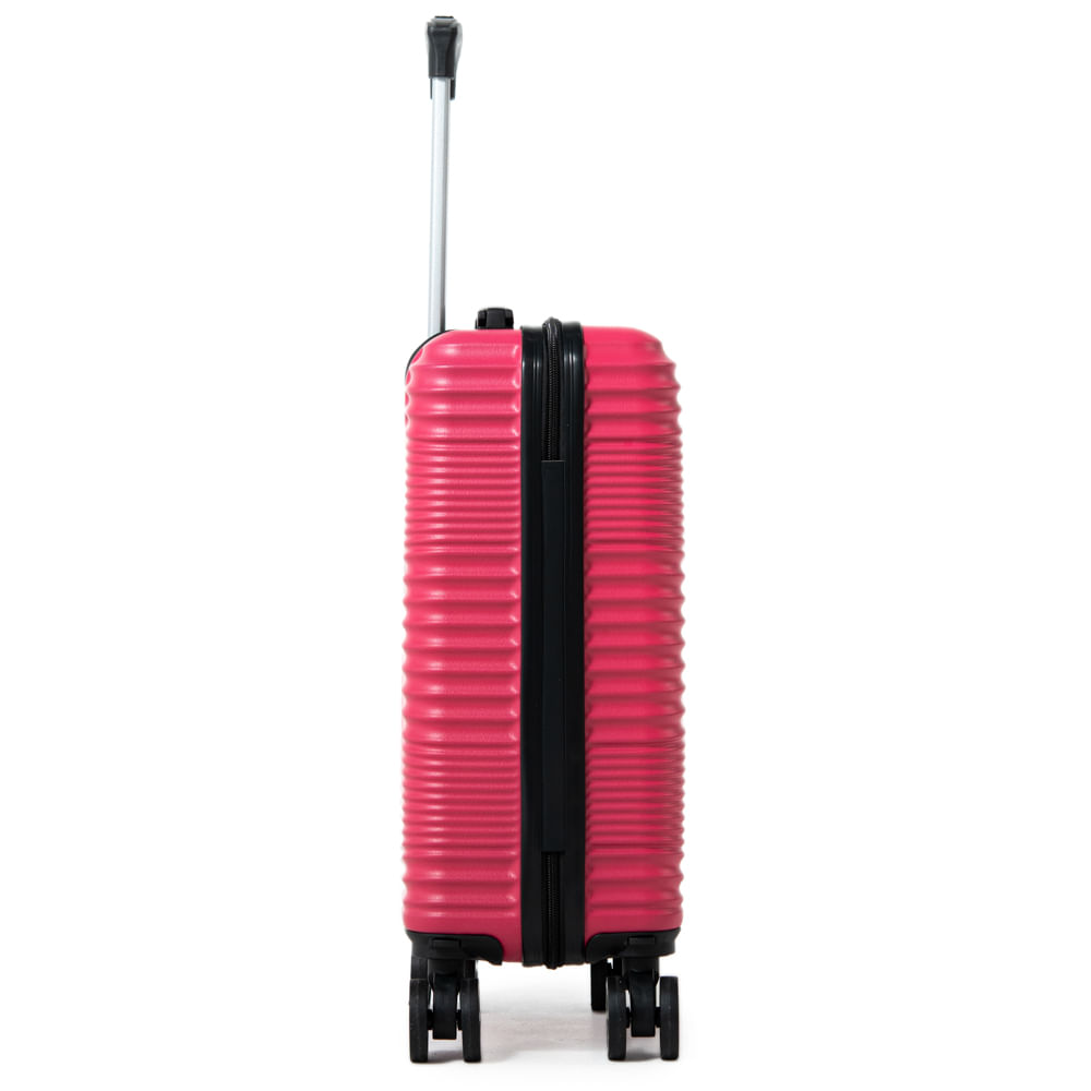 Mala de Bordo ABS 4 Rodas Bagaggio Marina Rosa Pink - lojabagaggio