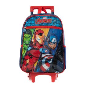 Mochila Escolar Masculina de Rodinhas Vingadores