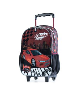 Mochila Escolar Masculina de Rodinhas Racing Car – foto 2