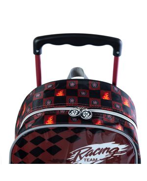 Mochila Escolar Masculina de Rodinhas Racing Car – foto 7