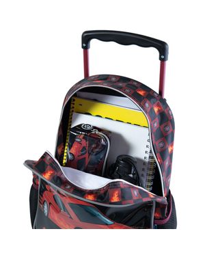 Mochila Escolar Masculina de Rodinhas Racing Car – foto 8
