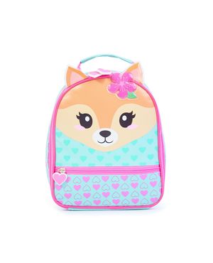 Kit Mochila Escolar de Rodinhas e Lancheira Pets Raposa – foto 3