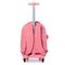 Mochila Escolar Feminina de Rodinhas Pop Fun Rosa Claro – foto 4