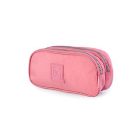 Estojo Escolar Feminino Pop Fun Rosa Claro – foto 2