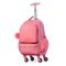 Mochila Escolar Feminina de 4 Rodinhas Pop Fun II Rosa Claro – foto 3