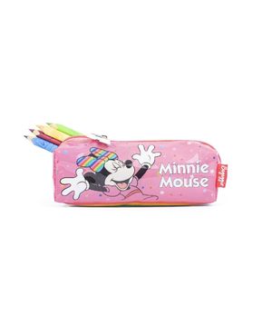 Estojo Escolar Feminino Minnie Rosa – foto 4