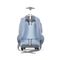 Mochila Escolar Feminina Matelasse Jeans Patches com Rodinha Azul – foto 3