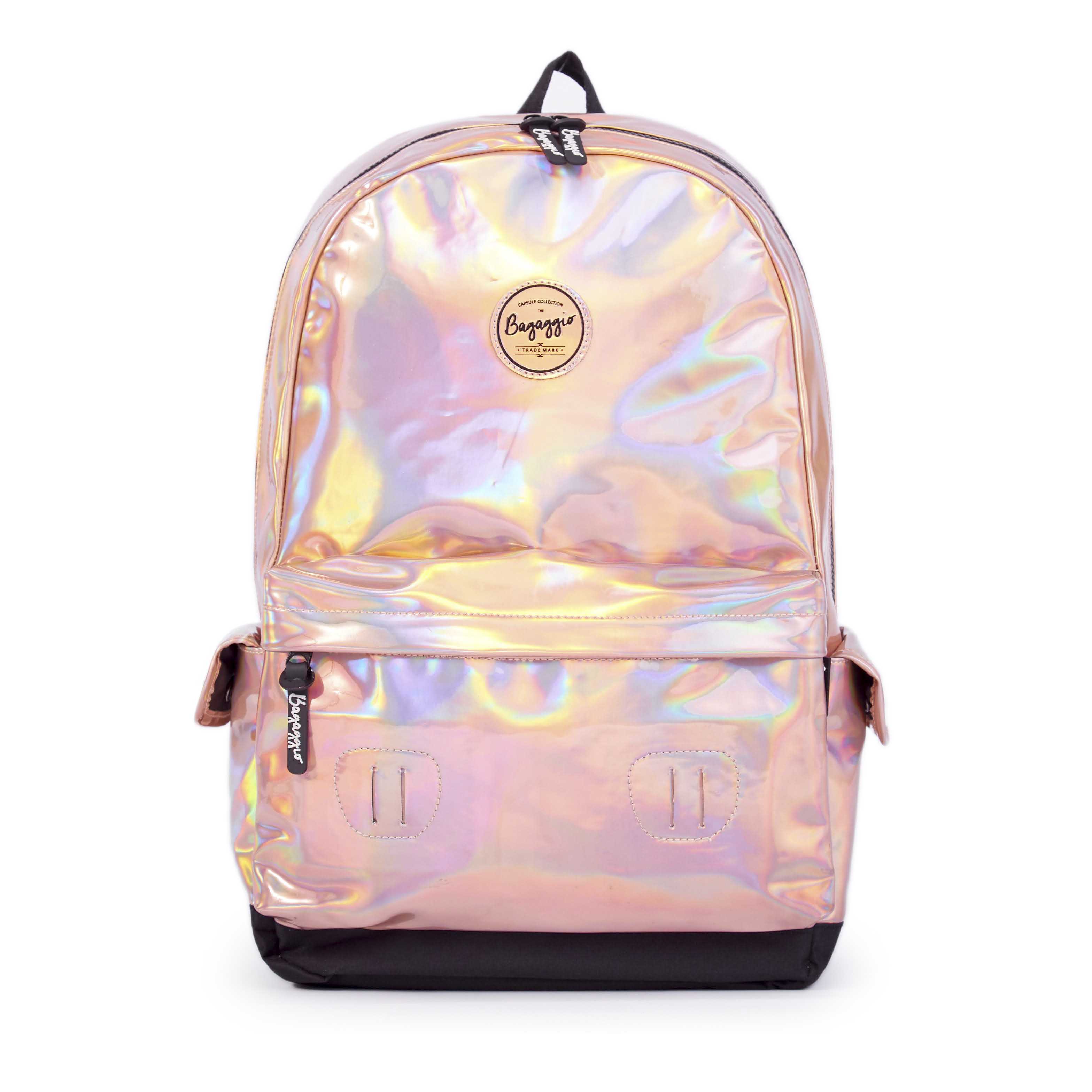 Mochila Feminina Holografica I Dourada