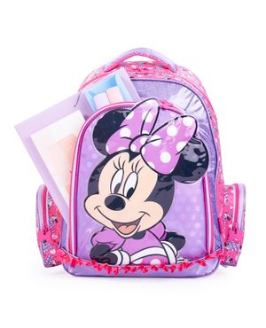 Mochila Escolar Feminina Disney Minnie II Rosa – foto 4