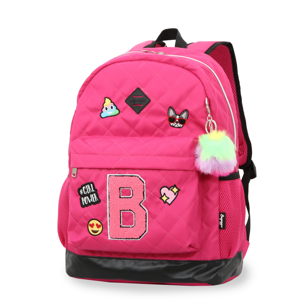 Mochila-Matelasse-Patches-Rosa