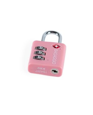 Cadeado TSA com 3 Dígitos Rosa – foto 3