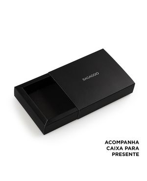 Carteira Masculina de Couro Fecho em Botão com Porta Documento Linha Café – foto 6