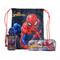 Kit Sacolinha, Garrafa e Estojo Masculino Homem Aranha Preto
