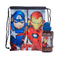 Kit Sacolinha e Garrafa Masculina Marvel Vingadores Preta
