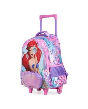 Mochila Escolar Feminina Com 2 Rodinhas Ariel Premium Rosa – foto 2