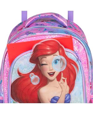 Mochila Escolar Feminina Com 2 Rodinhas Ariel Premium Rosa – foto 7