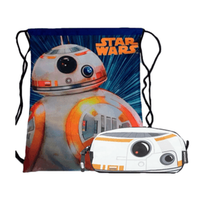 Kit Sacolinha e Estojo Masculino Star Wars BB-8