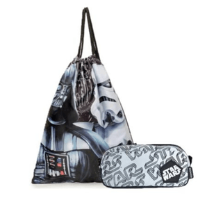 Kit Sacolinha e Estojo Masculino Star Wars Branco
