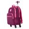 Mochila Escolar Juvenil Feminina Com 4 Rodinhas BG Duo Pop Rosa – foto 2