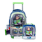 Kit Mochila Escolar Infantil Masculina De Rodinhas Toy Story Buzz Lightyear Com Lancheira Premium Azul Escuro