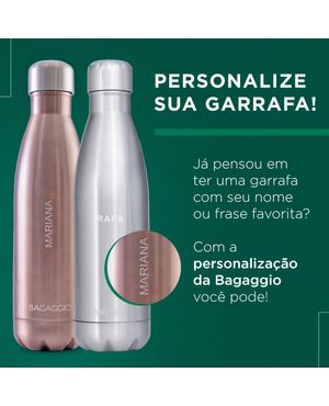 Garrafa Térmica 750ml Aço Escovado Cinza escura – foto 2