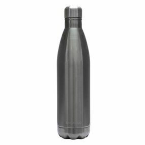 Garrafa Térmica 750ml Aço Escovado Cinza escura