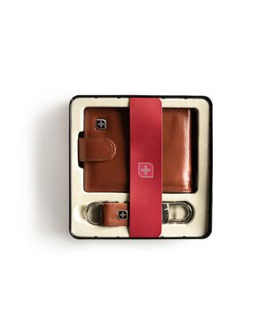 Kit Carteira Masculina e Chaveiro com Fecho Botão Magnético SwissOne Havana – foto 3