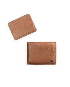 Carteira Masculina de Couro com Porta Cartão e Documento SwissOne Café – foto 6