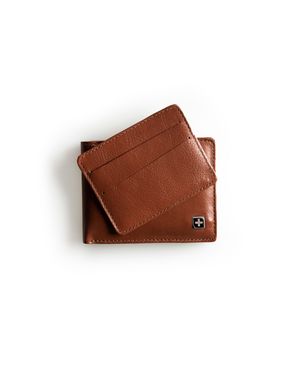 Carteira Masculina de Couro com Porta Cartão e Documento SwissOne Pinhão – foto 14