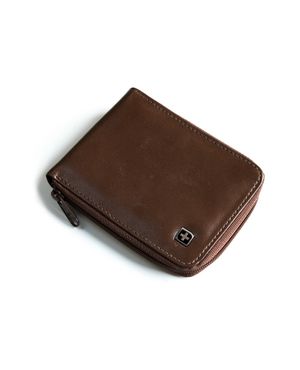 Carteira Masculina de Couro com zíper e Porta Documentos SwissOne Café – foto 8