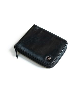 Carteira Masculina de Couro com zíper e Porta Documentos SwissOne Preta – foto 9