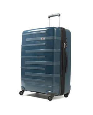Mala Grande Polipropileno 4 Rodas Zíper Antifurto SwissOne Montreux Azul – foto 13