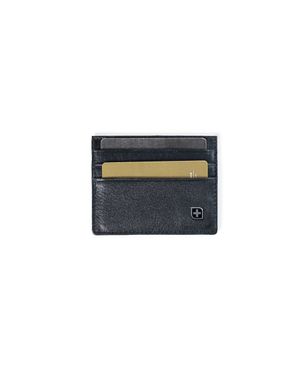 Porta Cartão de Couro Porta Cartão de Couro Italiano SwissOne Giuseppe Preto – foto 3