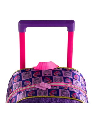 Kit Mochila de Rodinha, Lancheira Térmica, Estojo Infantil Feminino LOL Premium Roxo – foto 8