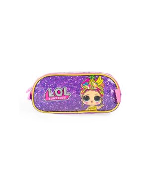 Kit Mochila de Rodinha, Lancheira Térmica, Estojo Infantil Feminino LOL Premium Roxo – foto 16