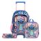 Kit Mochila de Rodinha, Lancheira Térmica, Estojo  Infantil Feminino Stitch
