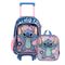 Kit Mochila de Rodinha e Lancheira Térmica Infantil Feminina Stitch